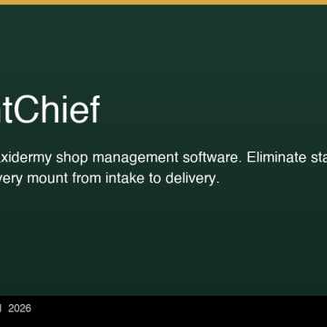 MountChief Launches as the First Dedicated Management Software for Taxidermy Shops