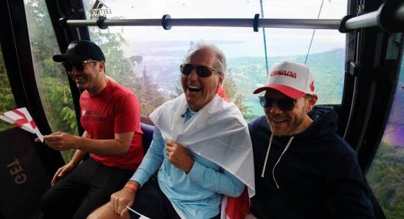 Canada takes football fans beyond the stadium with mountaintop World Cup watch party